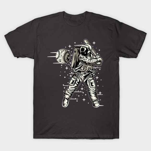 Space Baseball T-Shirt by old_school_designs